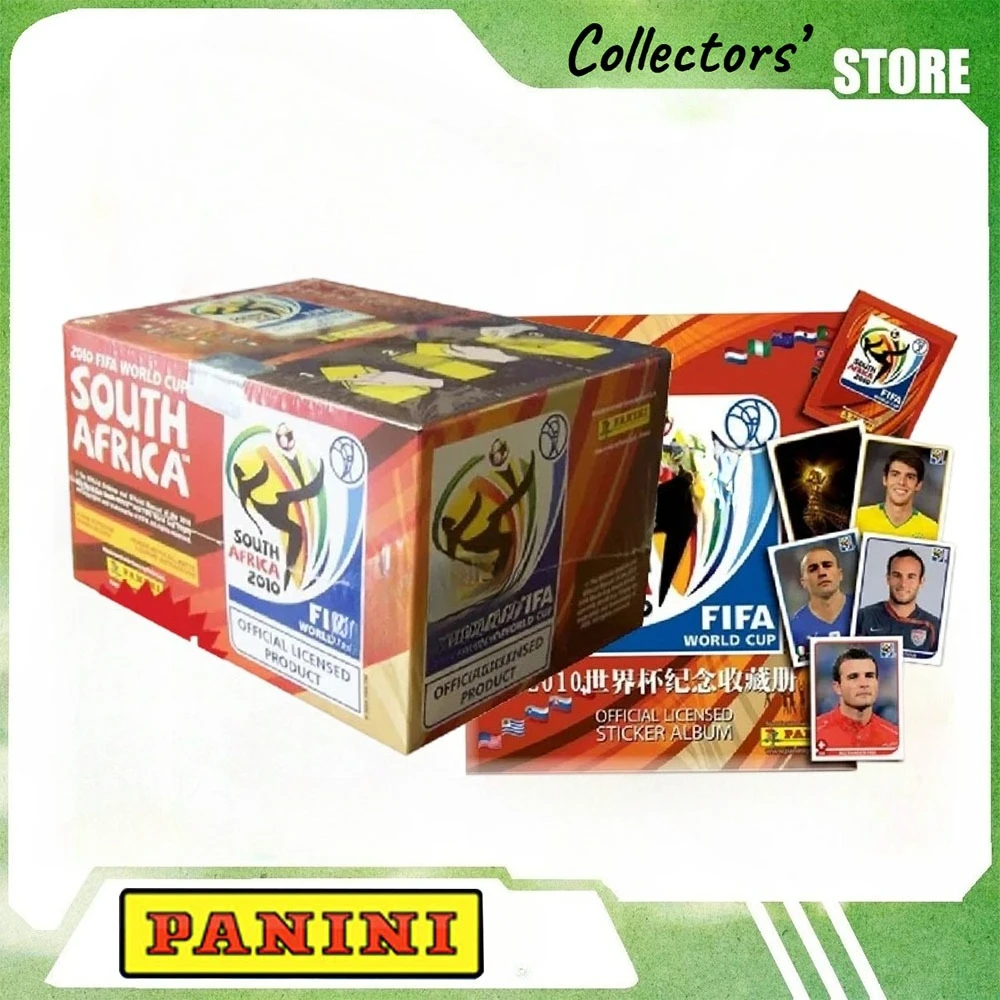 Panini 2010 Vintage Official Football Collectible Sticker Box, Rare Limited Classic Match Sports Stickers Fan Souvenir Gift
