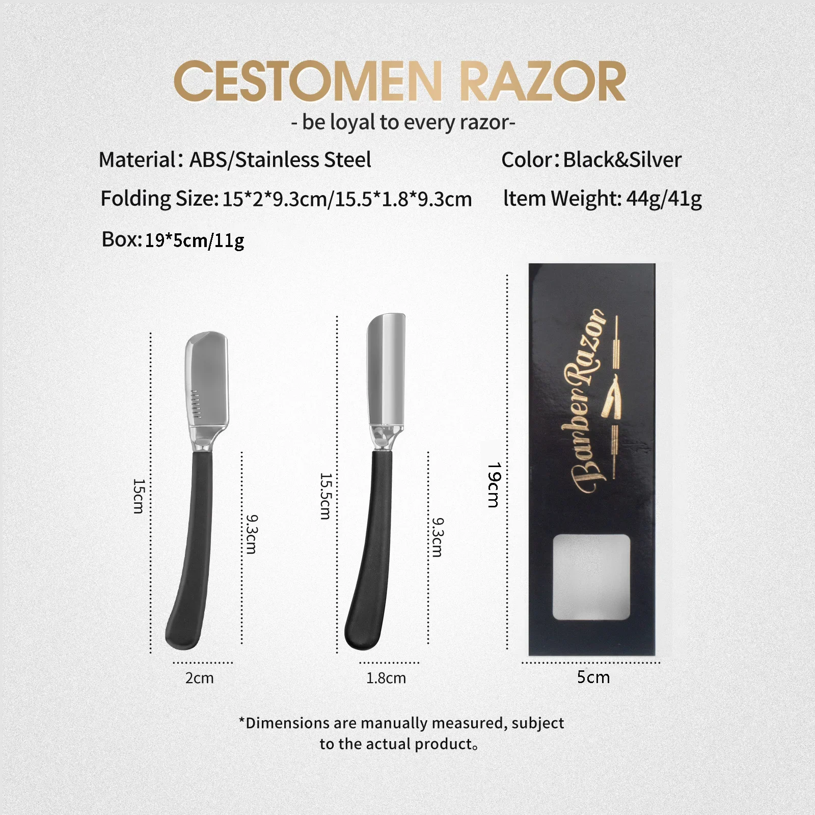 اللحية حافة مستقيمة الحلاقة الحلاقة الرجال أدوات إزالة الشعر للطي سبائك الزنك السلامة الفولاذ المقاوم للصدأ ماكينة حلاقة حامل السكاكين Barbeador