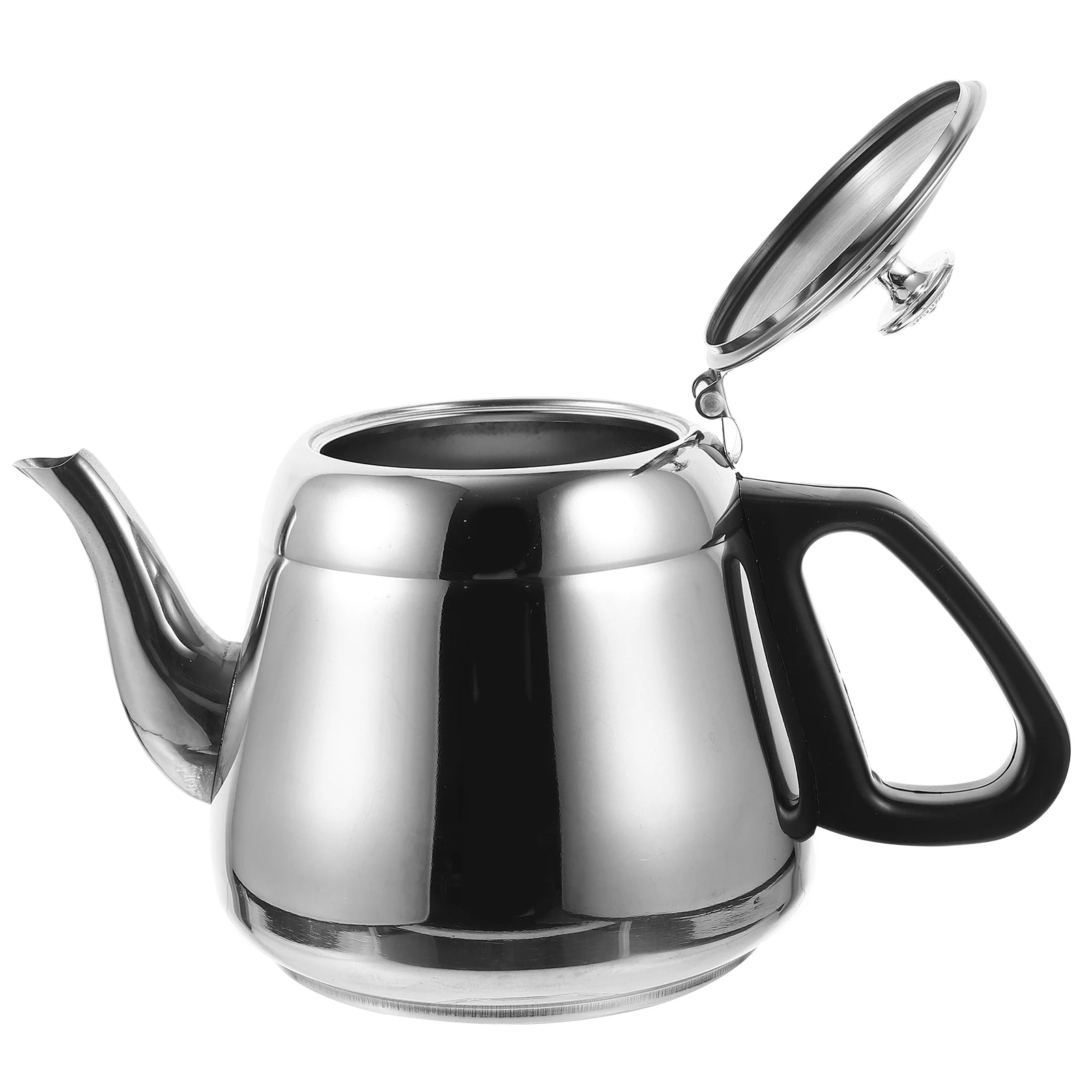 

Stainless Steel Tea Kettle 1.5L Thickened Design Stovetop Cool Handle Boiling Water Kettle Hot Water Heater Teapot Kitchen