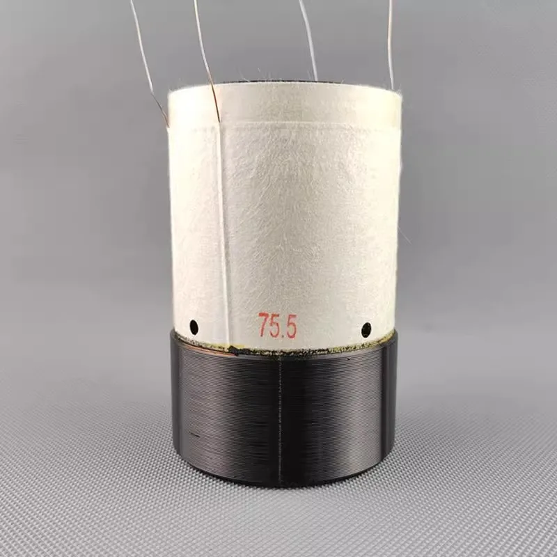 GHXAMP 75,5mm Schwingspulen-Subwoofer - Schwarzer Aluminiumrahmen, Hochleistungs-Doppelleitung, 4 Ohm+4 Ohm Hochtemperaturbeständig 1 Stück – Detail 6