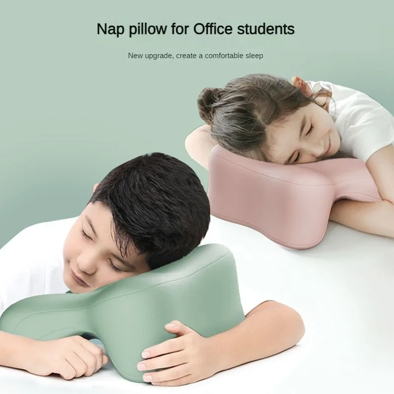 New Memory Foam Kids Nap Pillow Office Student Nap Armrest Pillow Removable and Washable Multi Purpose Sleeping Pillow