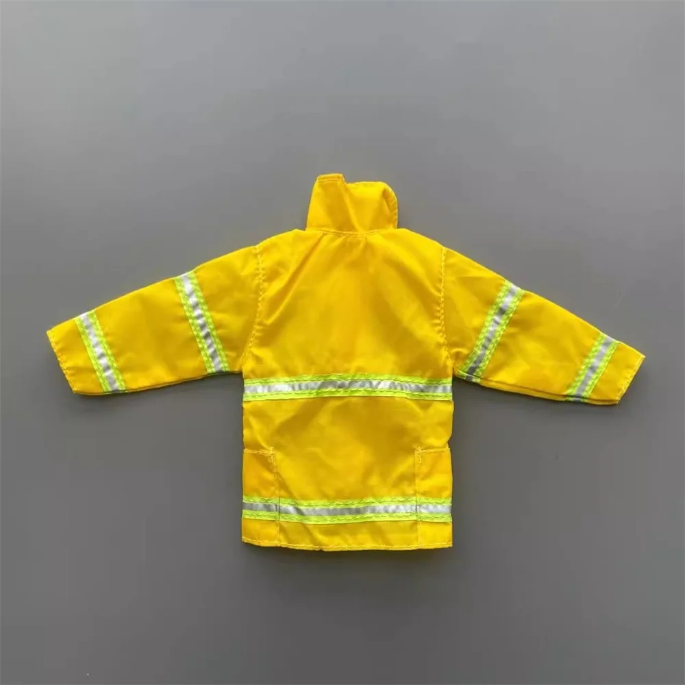 Gorąca sprzedaż 1/6 Płaszcz strażaków Topy Żółty kolor Mini zabawki Model nie jest prawdziwy dla 12-calowej męskiej figurki akcji Element sceny DIY