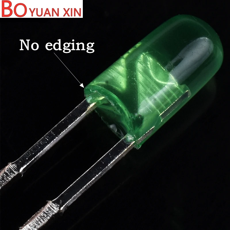 100pcs 3mm LED No edging Light Emitting Diode Red Blue Green White Yellow Short leg 18mm Use for Mechanical Keyboard