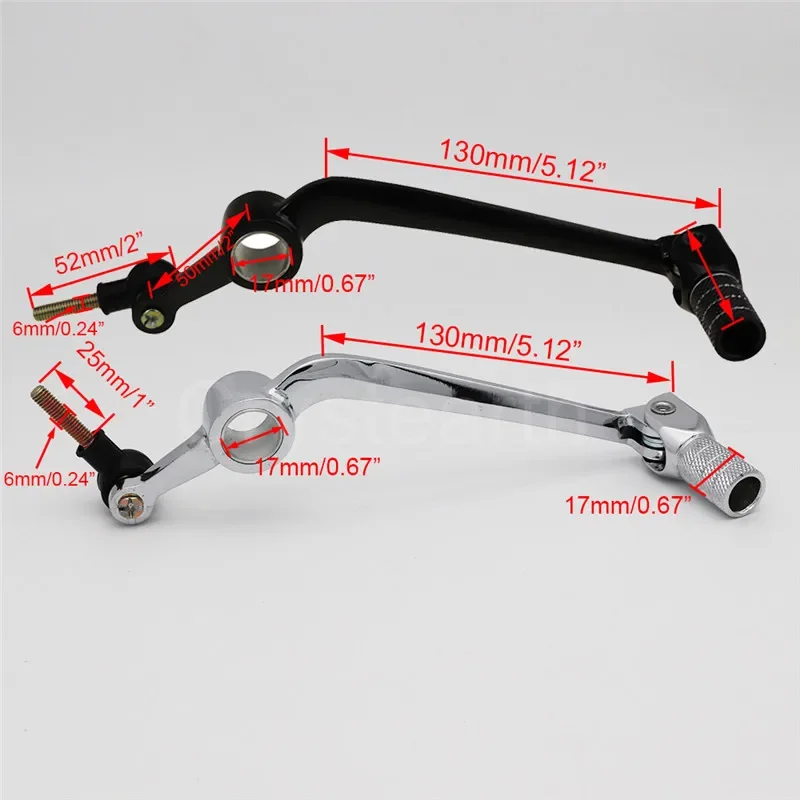 Motorcycle Black/Chrome Gear Shift Lever Shifter Pedal Lever Fit For Yamaha YZFR1 YZF R1 YZF-R1 2004 2005 2006 04 05 06 view 6