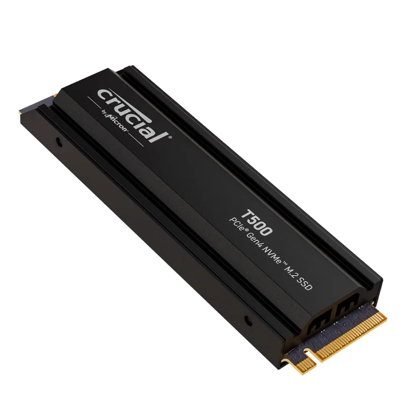 

Crucial T500 1TB 2TB Gen4 NVMe M.2 Internal Gaming SSD with Heatsink, Playstation 5 Compatible + 1mo Adobe CC All Apps