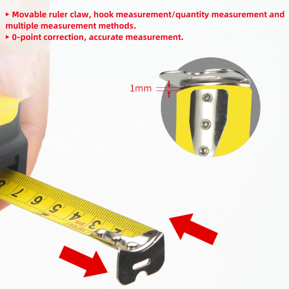 3m/5m/7.5m/10mm Metric and Imperial Steel Tape Measure Household Thickened Anti-fall High-Precision Steel Ruler Measuring Tools