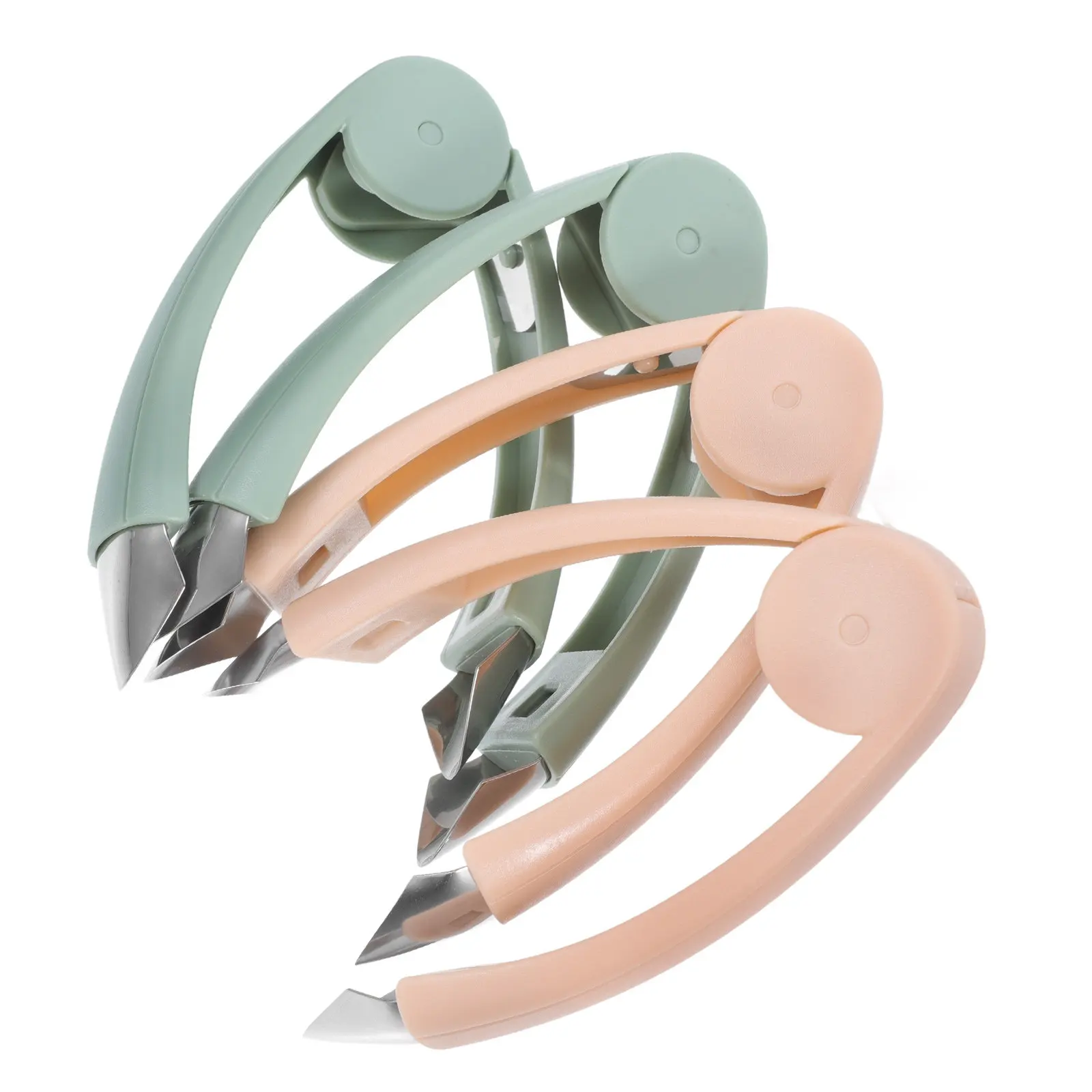 Juego de 4 Herramientas para Preparar Frutas de PP y Acero Inoxidable: Removedor de Tallos de Fresa, Removedor de Núcleo de Piña, Descorazonador de Cerezas, Descorazonador de Tomates