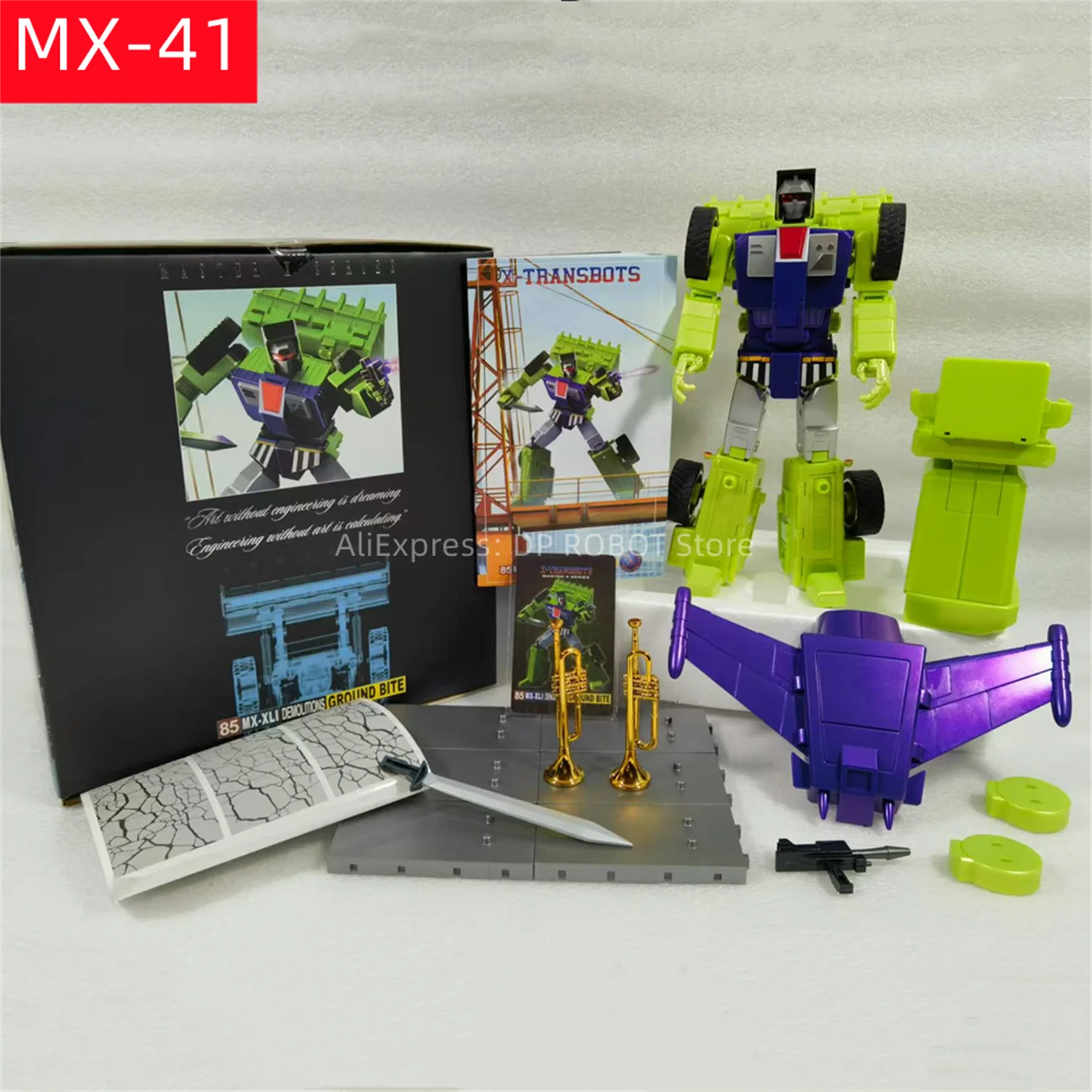 [IN STOCK ]  X-Transbot Transformation MX-41 MX41 Devastator Scrapper G1 Action Figure Robot Toy