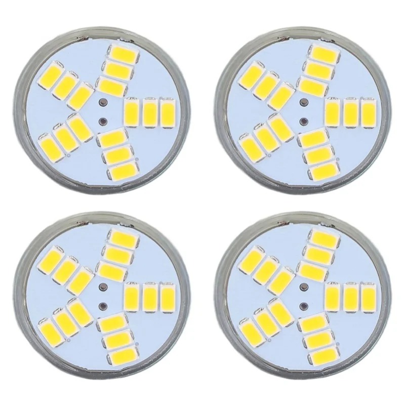

4 шт. MR11 светодиодная лампа 5 Вт 500 лм, замена лампы с 15 бусинами, двойной штифтовый цоколь для прожектора, ландшафтной лампы, теплый
