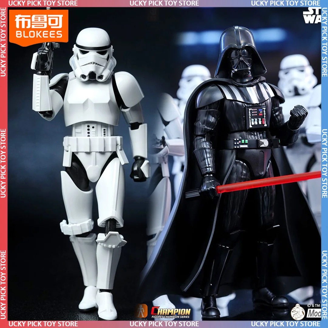 New Blokees Star Wars Darth Vader Imperial Stormtrooper Champion Class Mandalorian Action Figure Assembly Model Collectible Toys