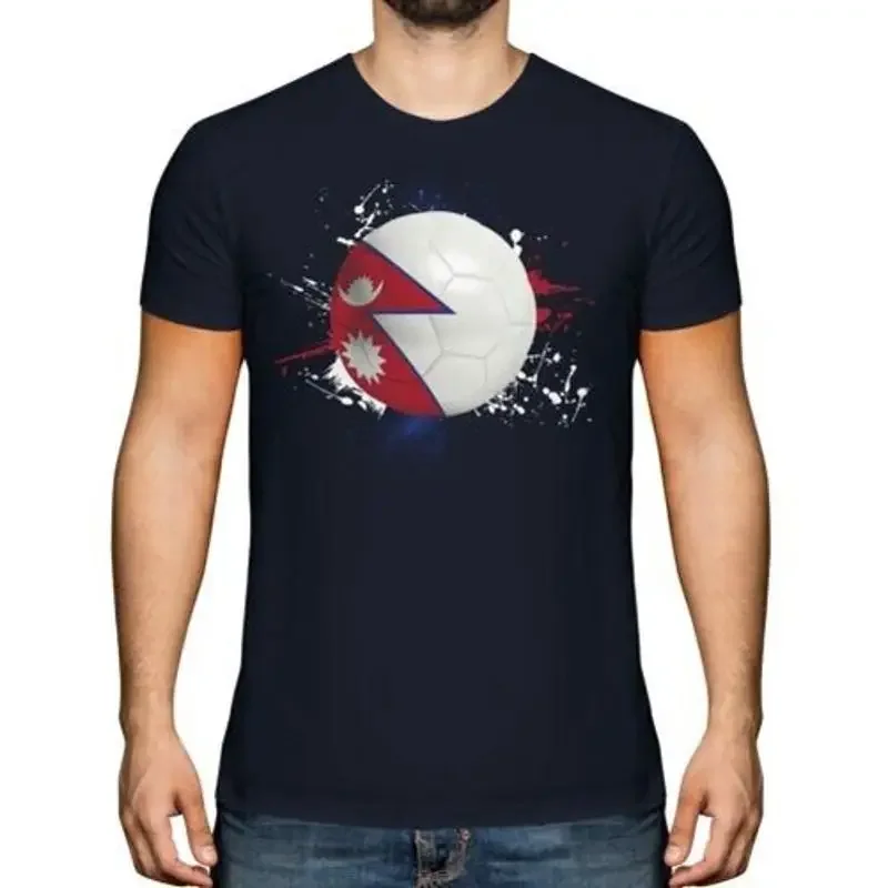 Nepal Fußball Herren TShirt Geschenk Weltmeisterschaft Sport