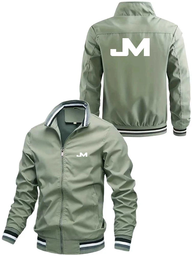 سترة رجالية كاجوال وعصرية مطبوعة، سترة بسحاب، طية صدر السترة بأكمام طويلة للربيع والخريف، نمط فضفاض ورياضي #3