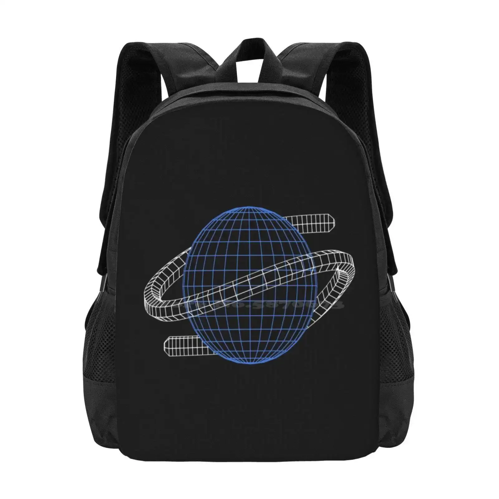 

Saturn Wireframe Hot Sale Schoolbag Backpack Fashion Bags Saturn Cd 32Bit Console Videogames Video Games Gamer Gaming 1990S