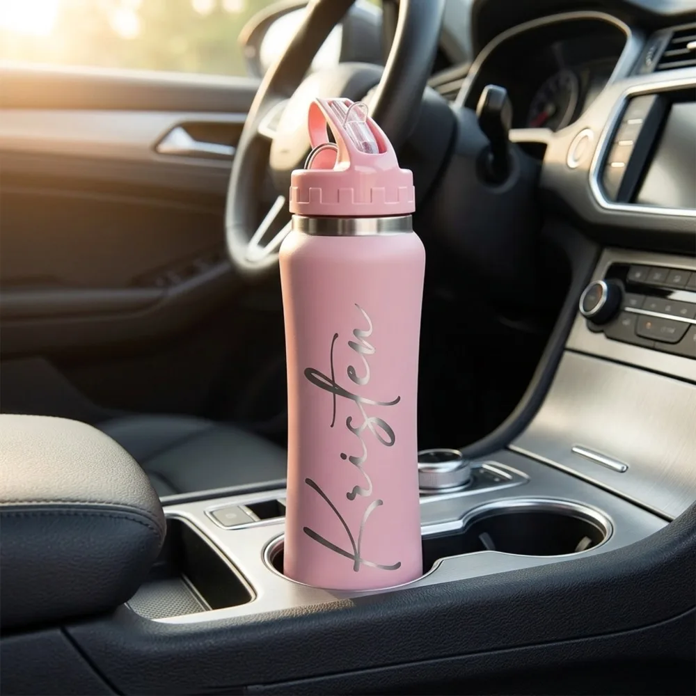 2026 New Groomsmen Gift Engraved Water Bottle Custom Name Stainless Steel Flask with Carabiner, Wedding Bachelor Party Favor.