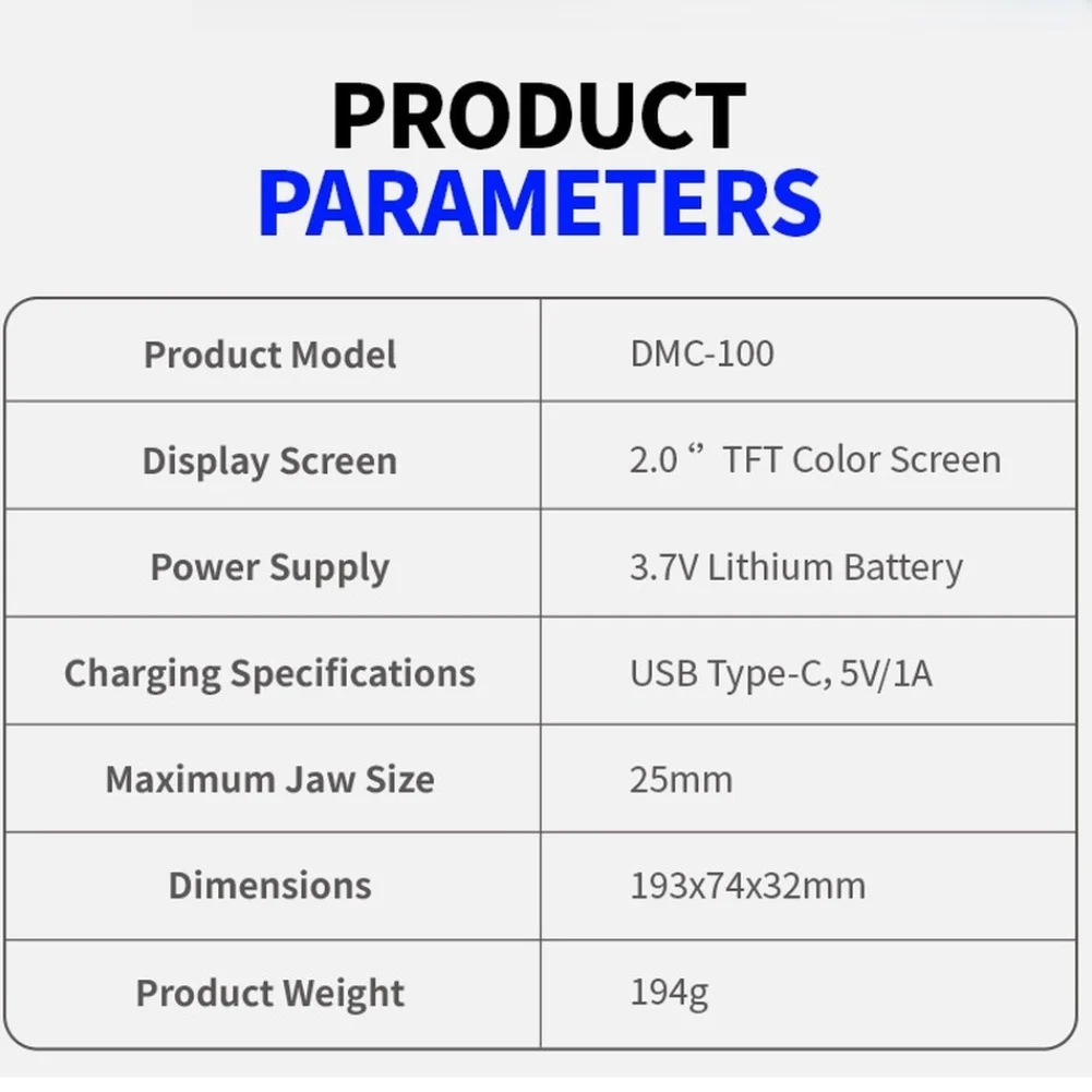 Digital Clamp Meter 100A 600A AC DC True Multimeter for Electrical Testing with NCV Detection and Auto Power Calculation