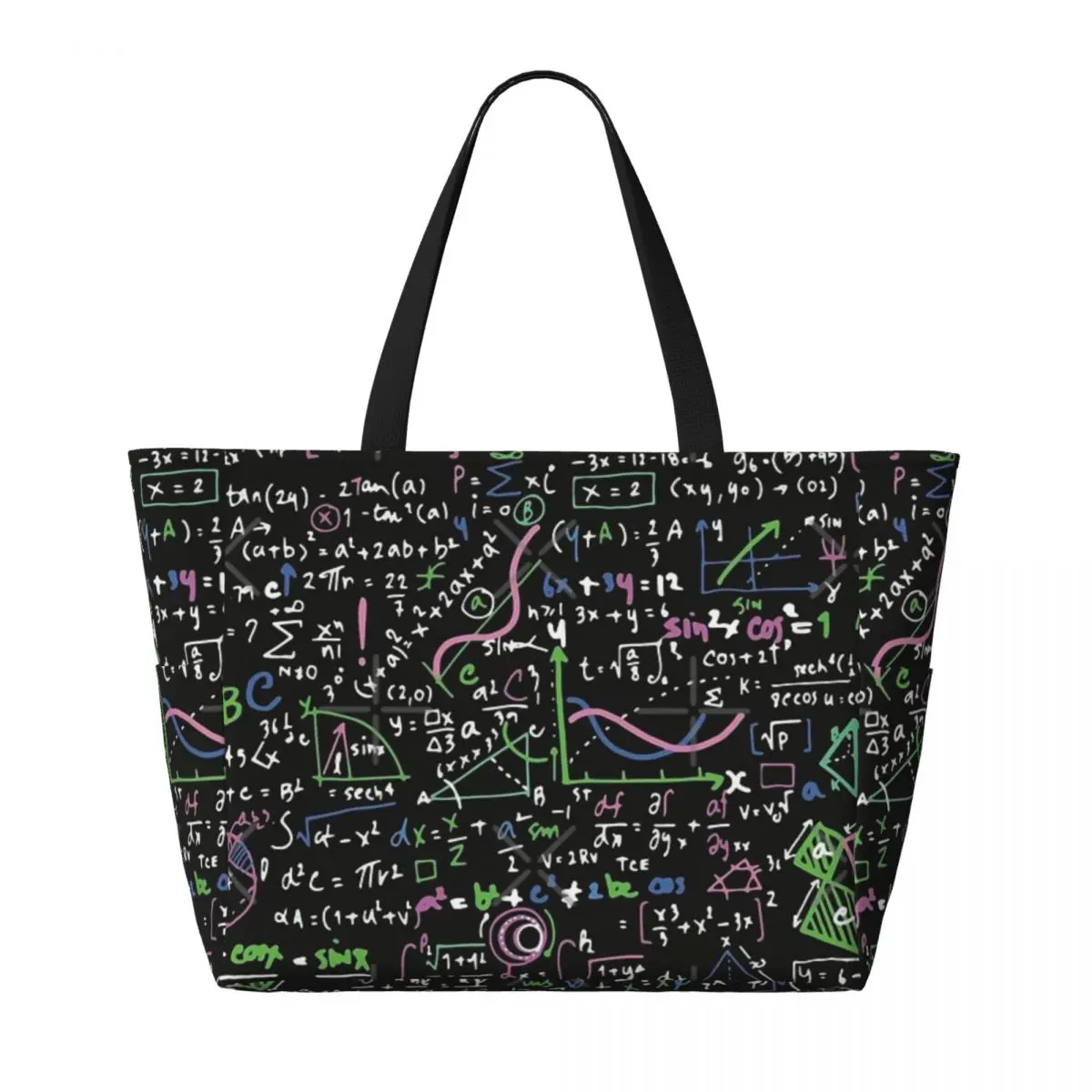 Incredibile borsa da viaggio da spiaggia mondiale della matematica, borsa a tracolla personalizzabile di grande capacità con motivo Multi-stile