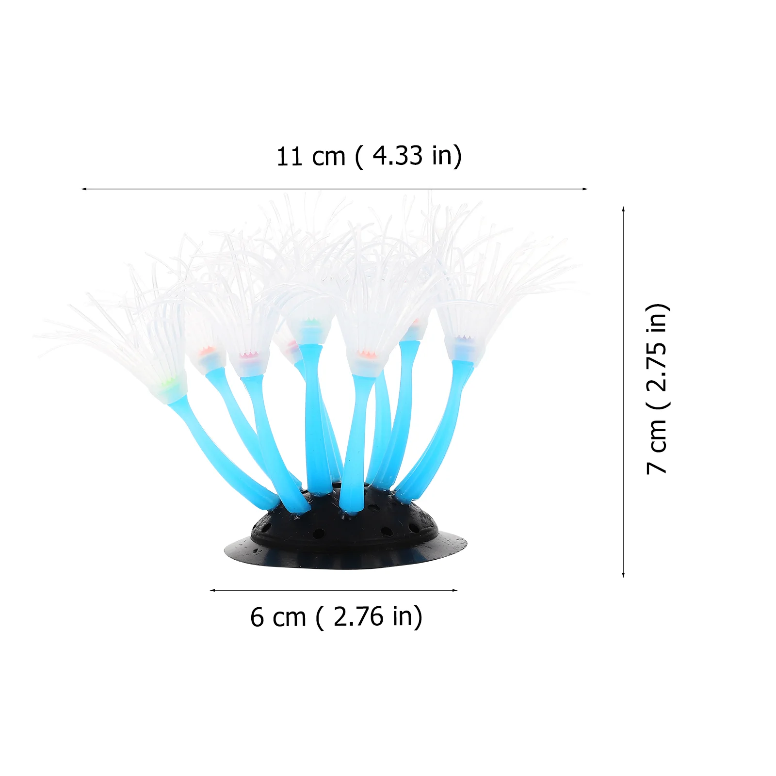 Fish Tank Sea Coral Ornament Artificial Sea Coral Sculpture Aquarium Coral Decor Luminous Coral Decor