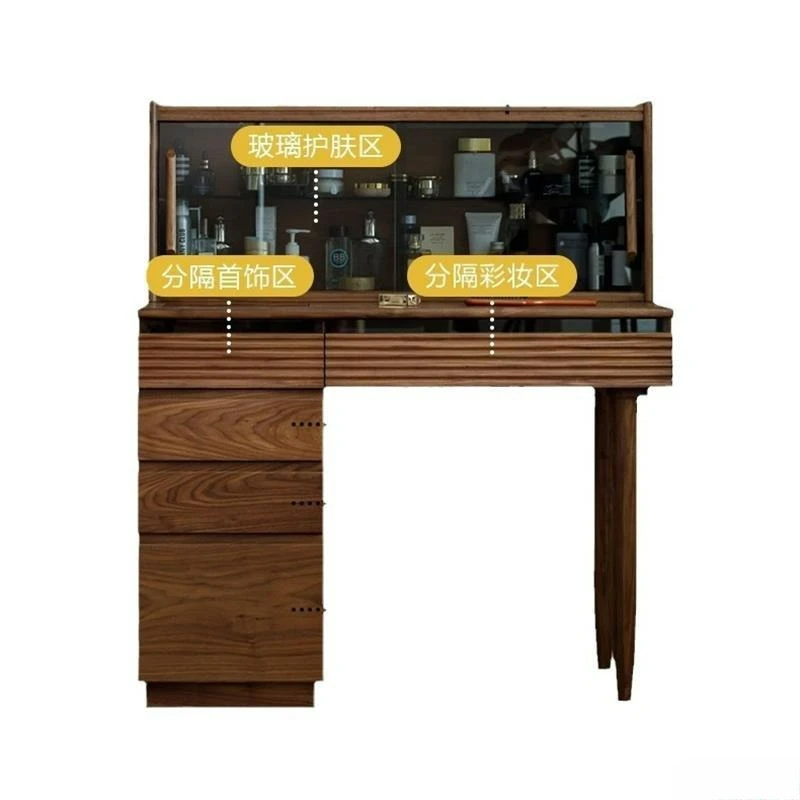Nordic simple all-solid wood makeup table