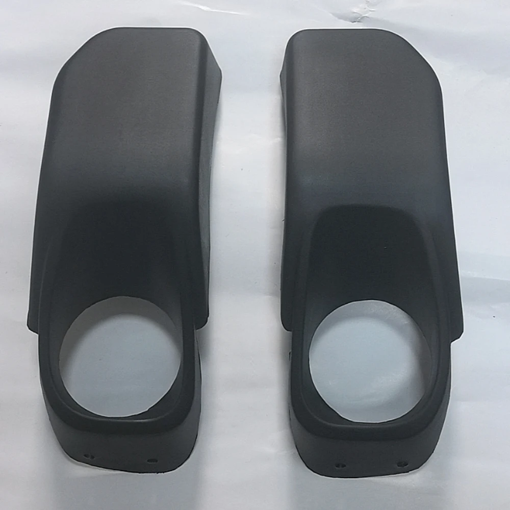 2 PCS Black ABS Front Bumper Plastic Cover with Fog Lamp Bracket Shade for Jeep Wrangler JK 2007-2017 10th Anniversary SXMA J087