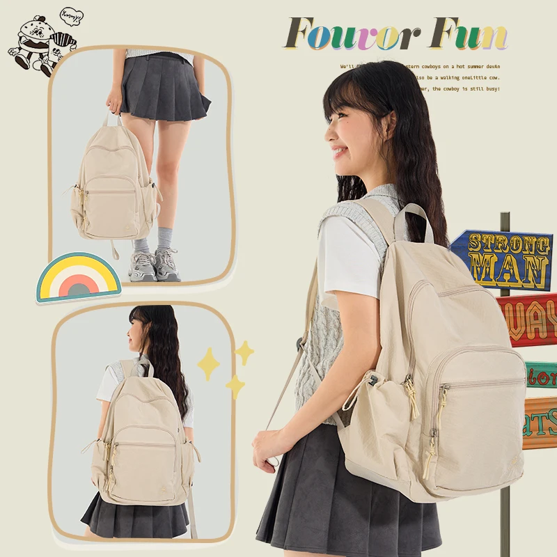 Epol حقائب ظهر كبيرة للنساء نايلون مقاوم للماء حقيبة المدرسة للشباب في سن المراهقة الاتجاه 2025 حقائب نسائية عصرية غير رسمية جديدة 3059-13