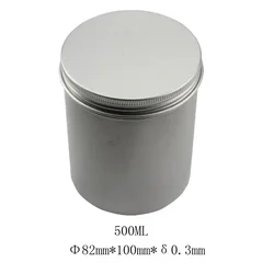 500ml Round Tin Jar Box 5PCS Aluminum Sealed Storage Box Spices Storage Coffee Candy Gift Box Tea Jars Cans Organizer Container