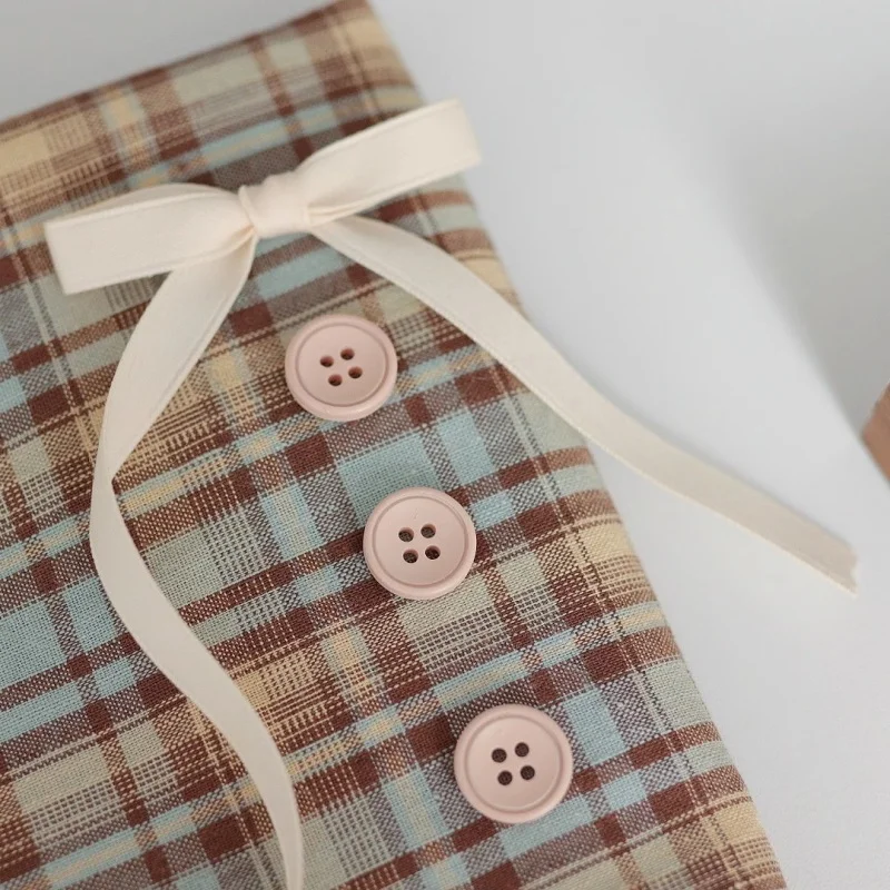 

Classic vintage checked shirt big hairband DIY kids' clothing check fabric casual spring-autumn handmade tablecloth fabric