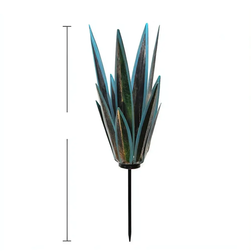 Metal Agave Sculpture Iron Plant Decor Garden Lawn Statue Creative Outdoor Patio Decoration Landscaping Art Ornament