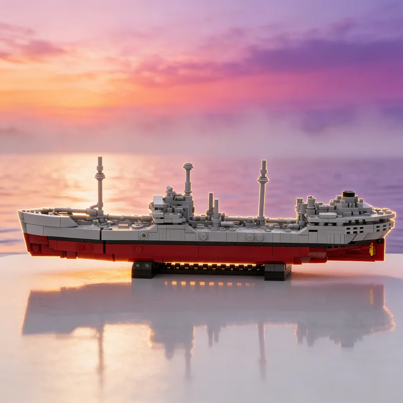 

772pcs MOC Boat SE Tanker Model Building Blocks Construction Assemble DIY Idea Toys Christmas Gifts Education Creative Brick