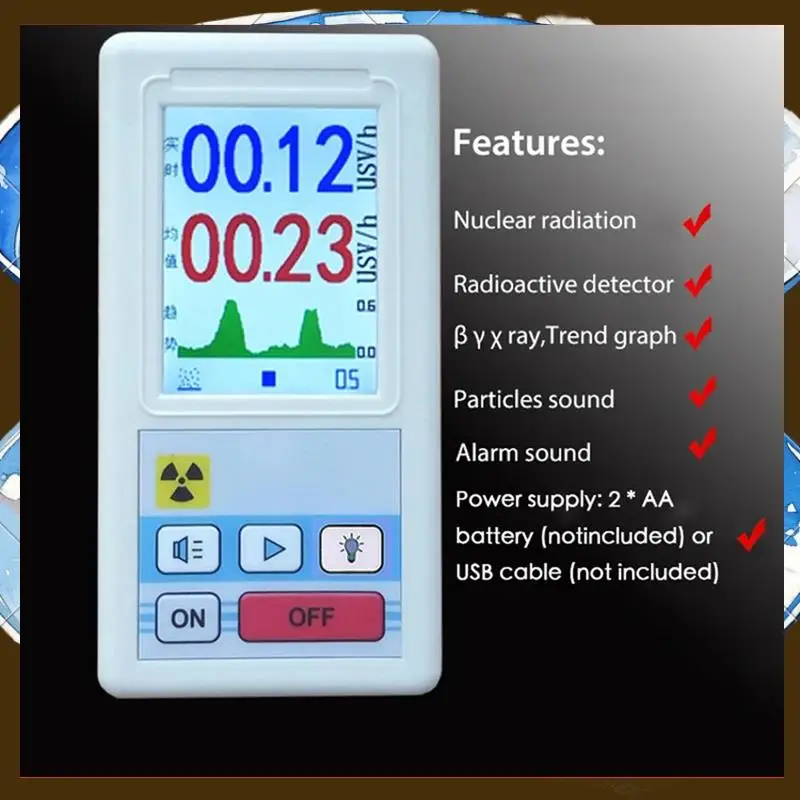 

Ray Detector LCD Тестер радиоактивности для обнаружения персональной дозы ядерного излучения для обнаружения рентгеновского бета-гамма-TFBC