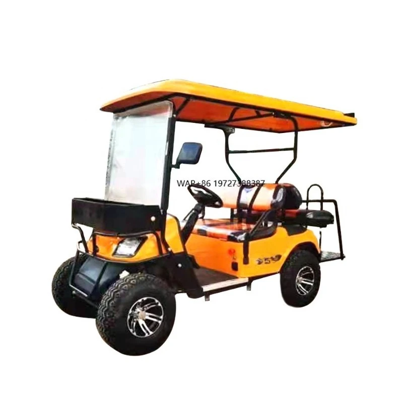 Wholesale Luxury 4-Seater Off-Road Electric Golf Cart Steel Material with 5kw Motor 48v Battery Voltage for Sale