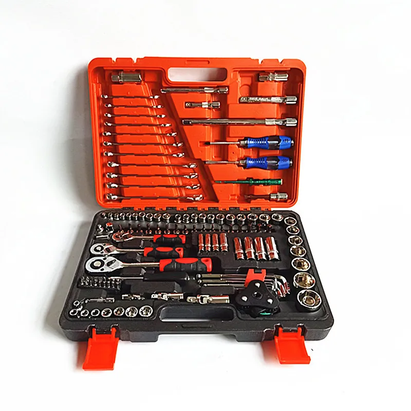 Supply 121 Pieces Oof Automotive Maintenance Kit, Socket Wrench Combination Tool, Socket Wrench Hardware Toolbox