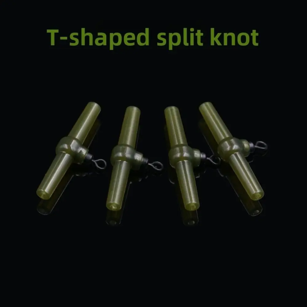 10pcs Set Side Bend Design Helicopter Carp Fishing Rig Anti Tangle Durable Material Fishing Carp Tackle Rolling Swivels