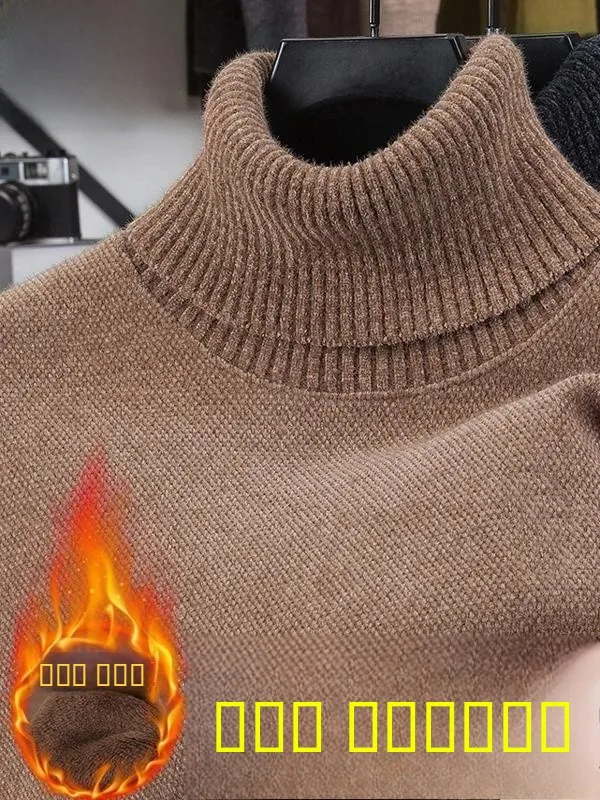 

Pierre Cardin Зимний мужской свитер с высоким воротником и подкладкой из норки среднего возраста, бархатная теплая толстовка с капюшоном Base irt