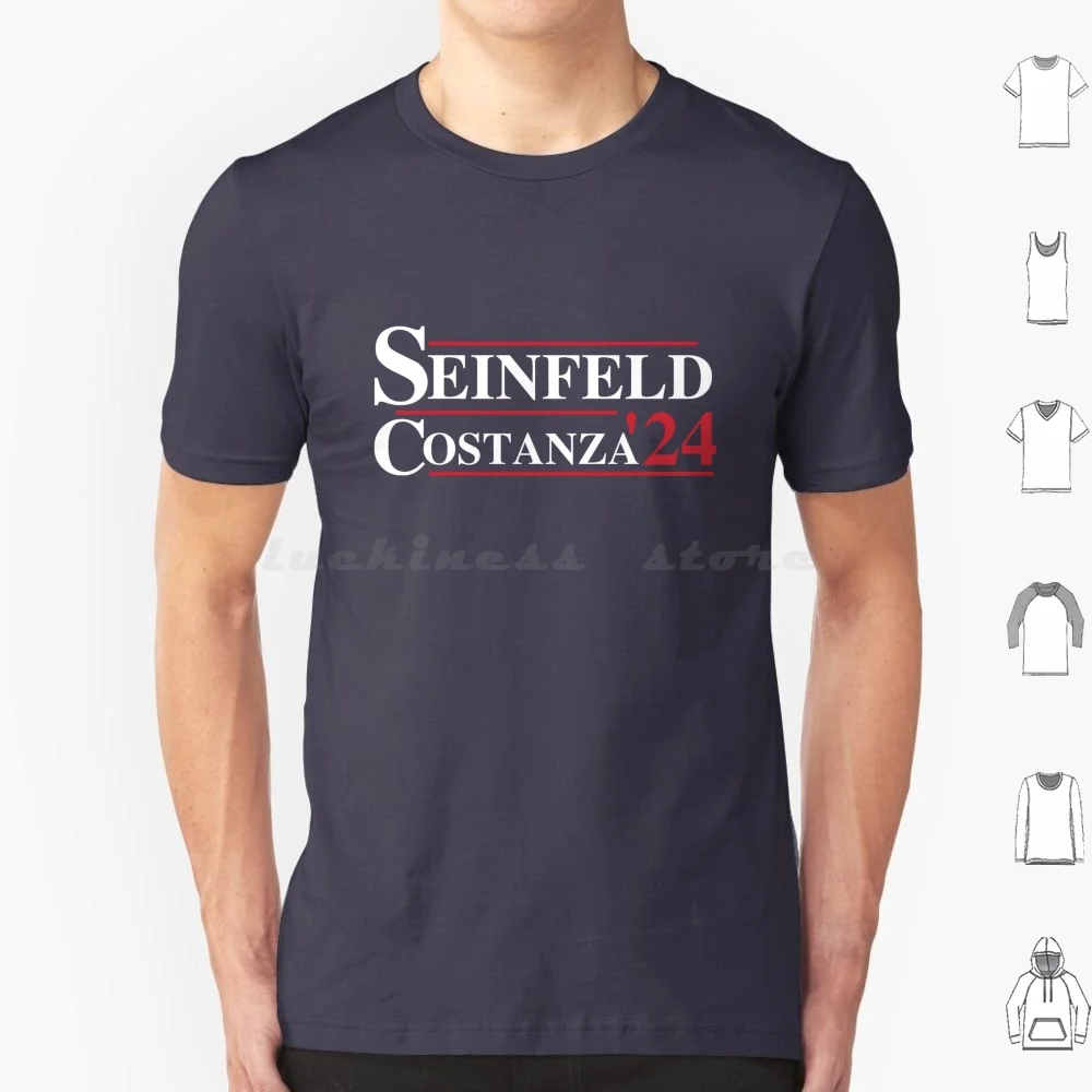 Seinfeld Election 2024 T Shirt Big Size 100% Cotton 90s Pop Culture Top Of The Muffin To You Muffin Tops Elaine George Jerry