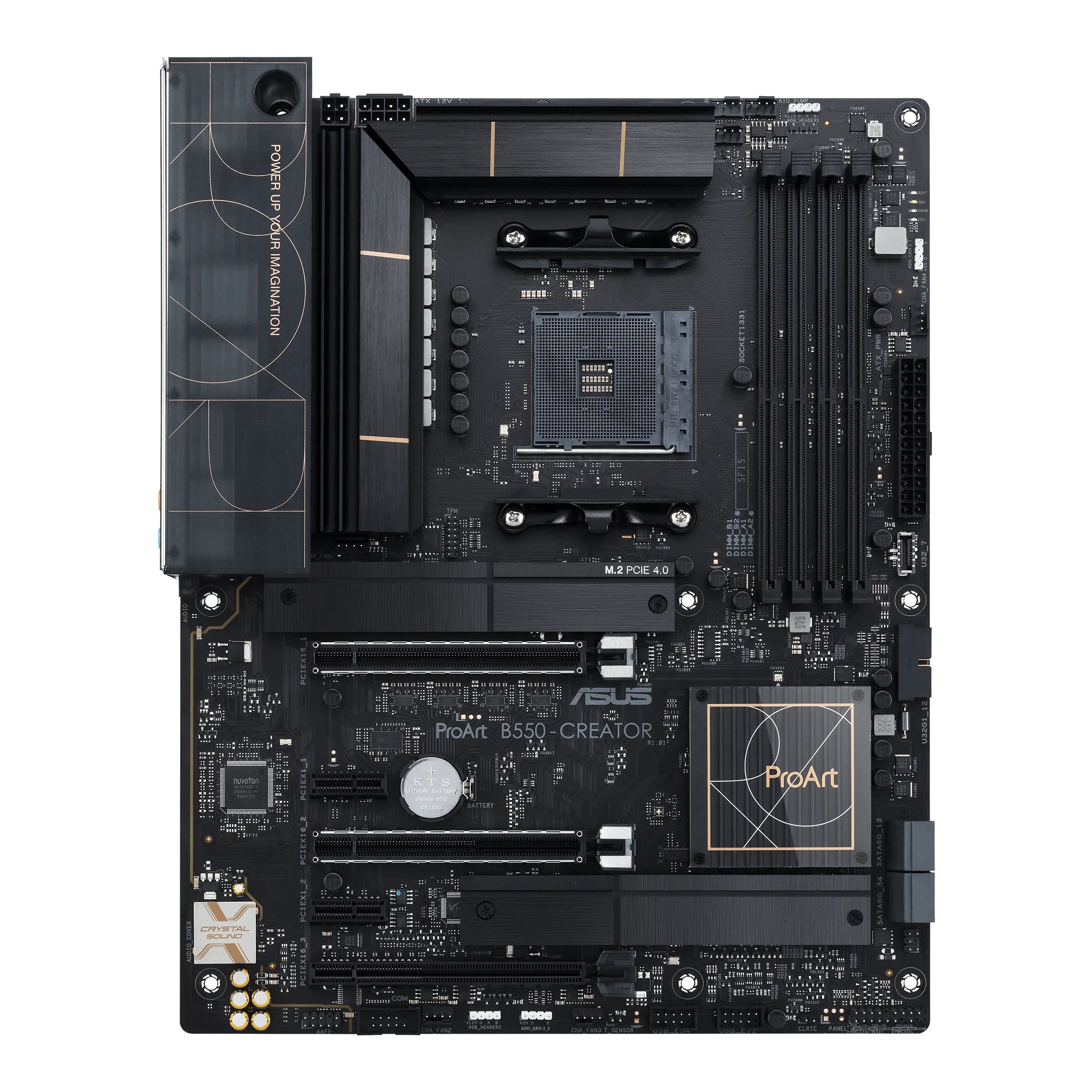 

ASUS ProArt B550-CREATOR AMD B550 Ryzen AM4 ATX Motherboard for Content Creators Features PCIe® 4.0, Dual Thunderbolt™ 4 Type-C