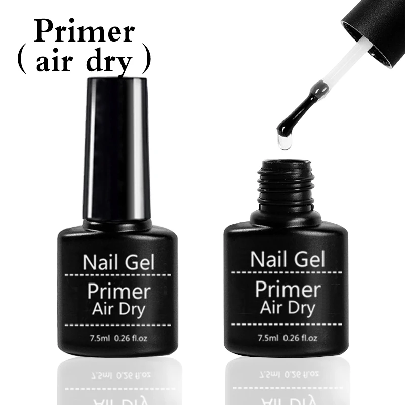 

7.5ml Fast Air Dry Primer Matt Top Gel Base Primer Top Coat And Base Ccoat Soak Off Gel Nail Polish For Nail Art Design