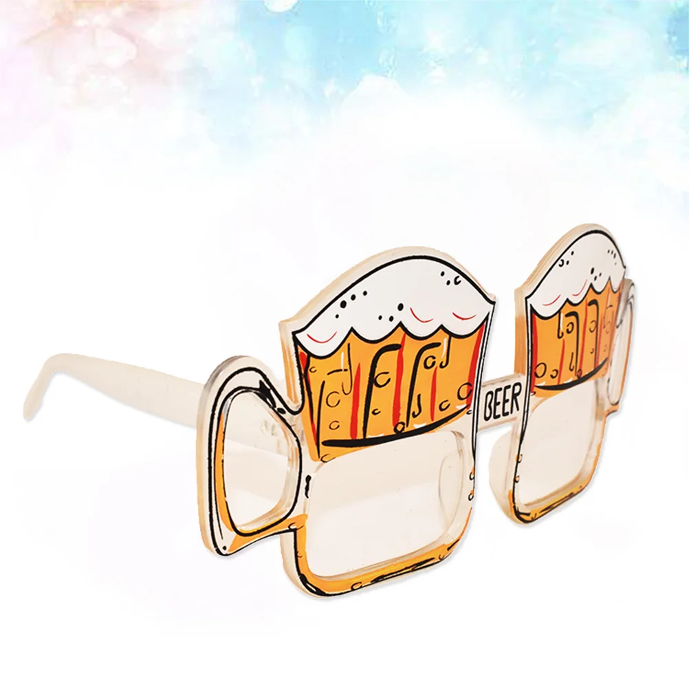 

1pc Funny Glasses Beer Pattern Lightweight Soft Touch Costume Prop For New Year Party Carnival Cosplay Masquerade Dance