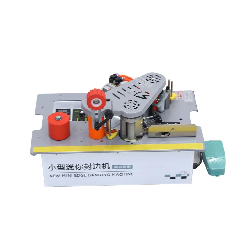 220V/110V Portable Edge Banding Machine Wood PVC Two-sided Gluing Edge Bander Woodworking Tool Curved Straight Line Dual Use