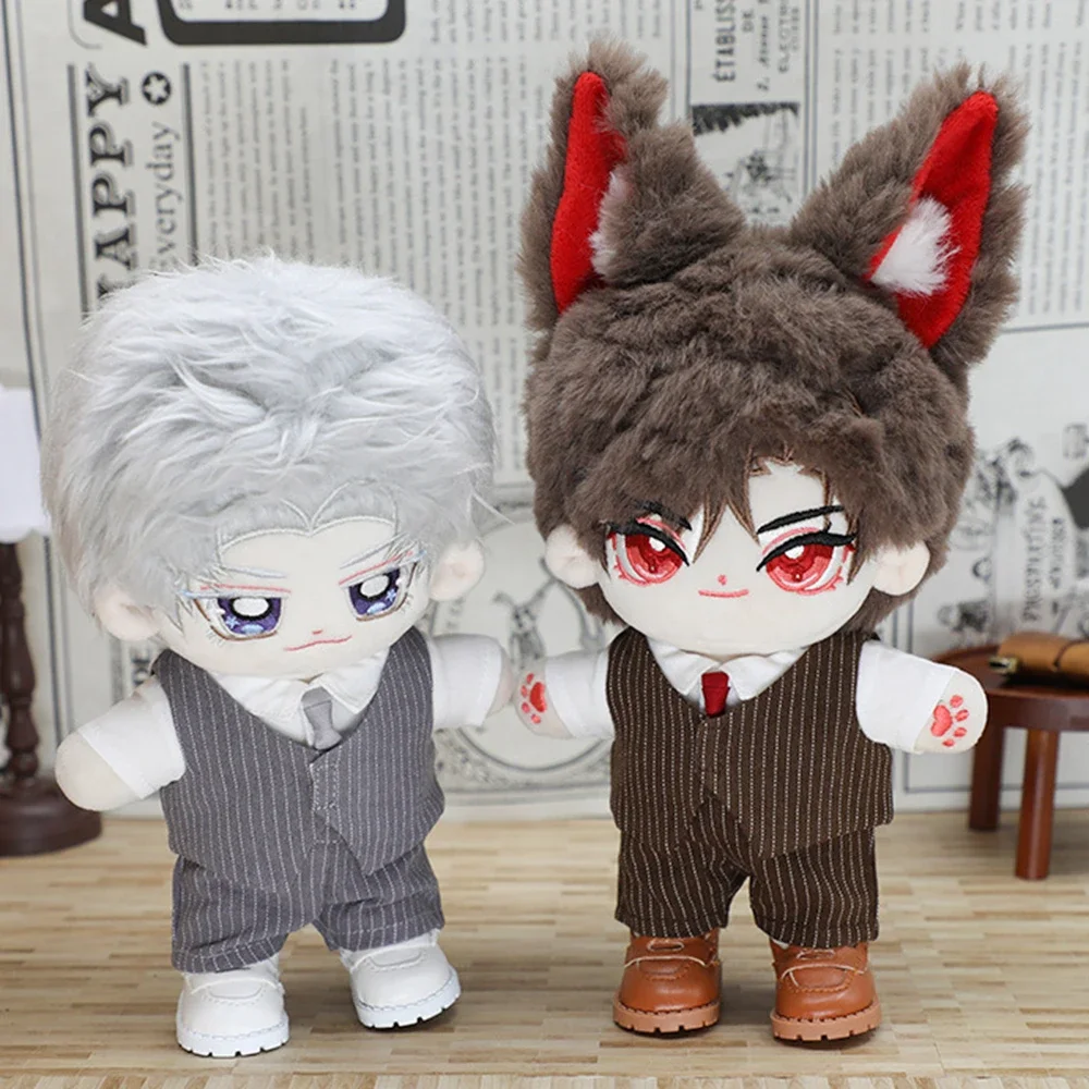 Plush Toy Clothes 20CM Idol Dolls Accessories Fashion Vest Tops Pants Tie Suit For 1/6 Bjd Dolls Accessories for Idol Doll Gift