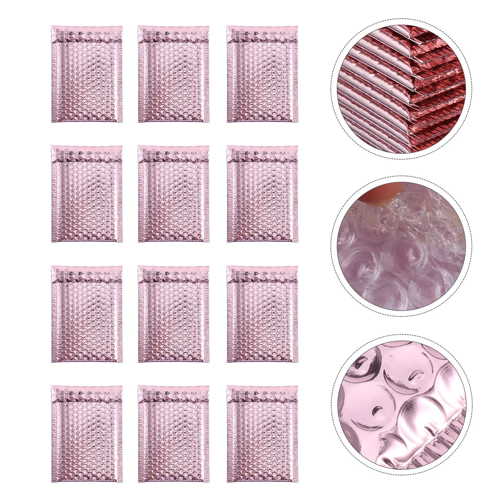 

12Pcs Bubble Mailers Padded Envelopes Waterproof Eco Friendly Lightweight Protective Mailing Bubble Envelope for Phones Jewelry