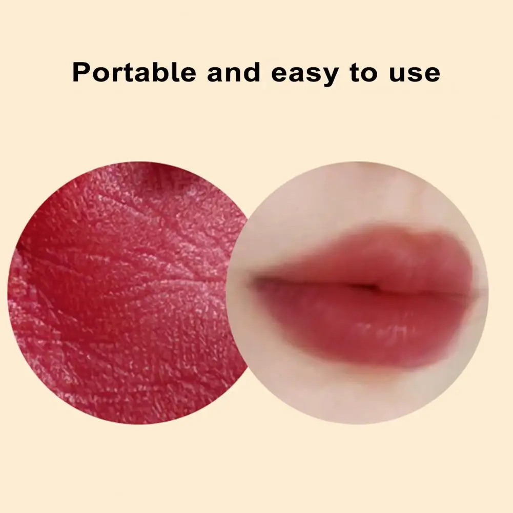 Easy-to-use Lip Glaze Long Lasting Velvet Matte Lip Glaze Lip Mud Balm with Applicator for Women Moisturizing Solid Lip Gloss