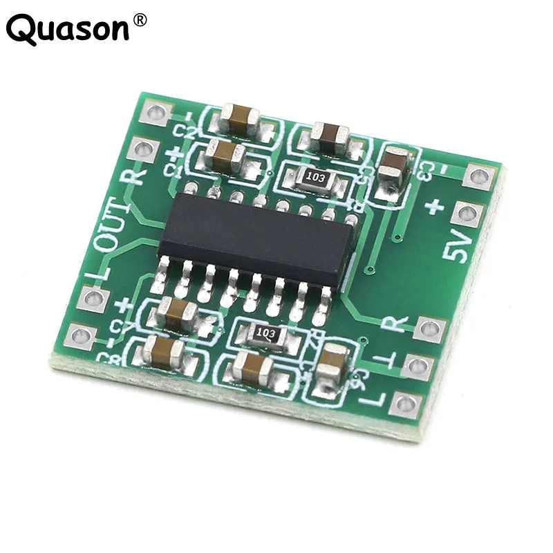 1~20PCS PAM8403 Super mini digital amplifier board 2 * 3W Class class d amplifier board efficient 2.5 to 5V USB power supply