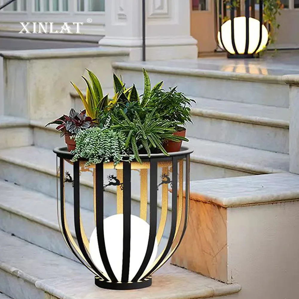 Solar Lawn Lamp Outdoor Garden Light Waterproof Trellis Outdoor Garden Decoration Villa Floor Coffee Table Lights