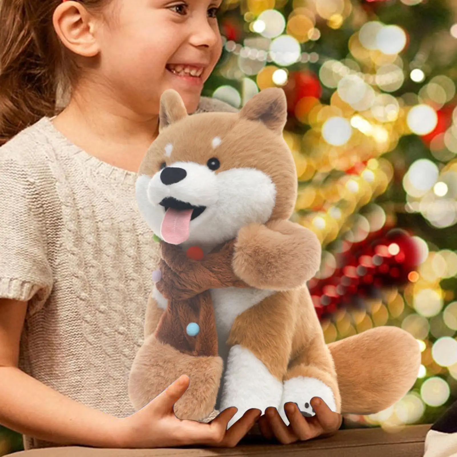 

Мягкая игрушка для собак 13,3 дюйма, милая мягкая большая игрушка для щенков для детей, мужчин, женщин, детей, мальчиков, девочек, младенцев, молодежи, подростков