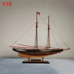 Full Rib Ship Model 1/72 BLUENOSE DIY Simulation Wooden Sailing Ship Model Assembly Kit Toy Gift Collection