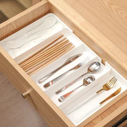 Expandable Drawer Organizer 5 Compartments Cutlery Drawer Storage Organizer Drawer Divider for Kitchen Home Office