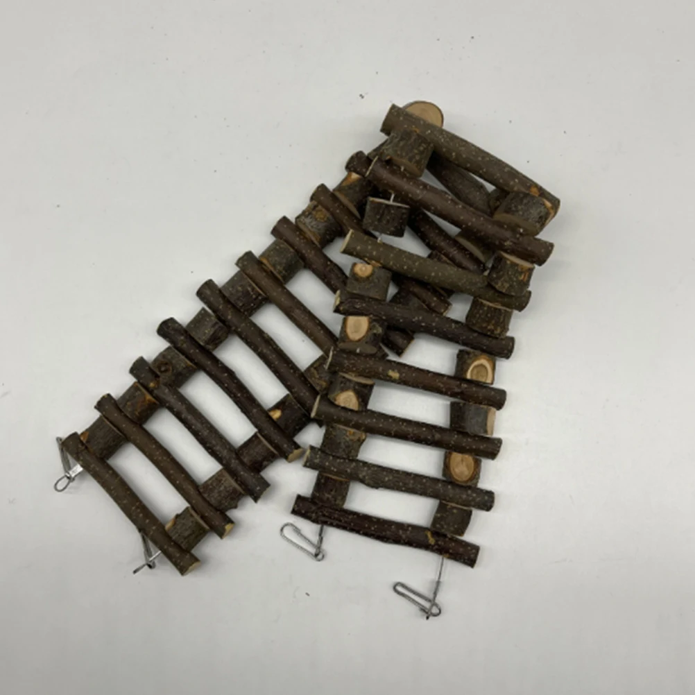 

Wooden For Parrots Budgies Cockatiels Parrot Training Step Bird Climbing Cage Accessories Parakeet Ladder Bird Step