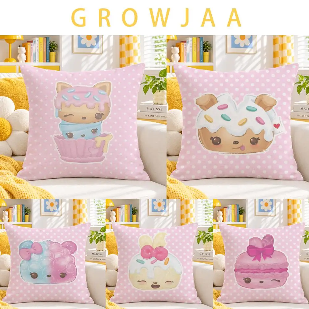 character Num Noms Cushion Cover Throw Pillow Short Plush Fresh Bright Cushion for Bedroom Sofa Ornament Present Gift