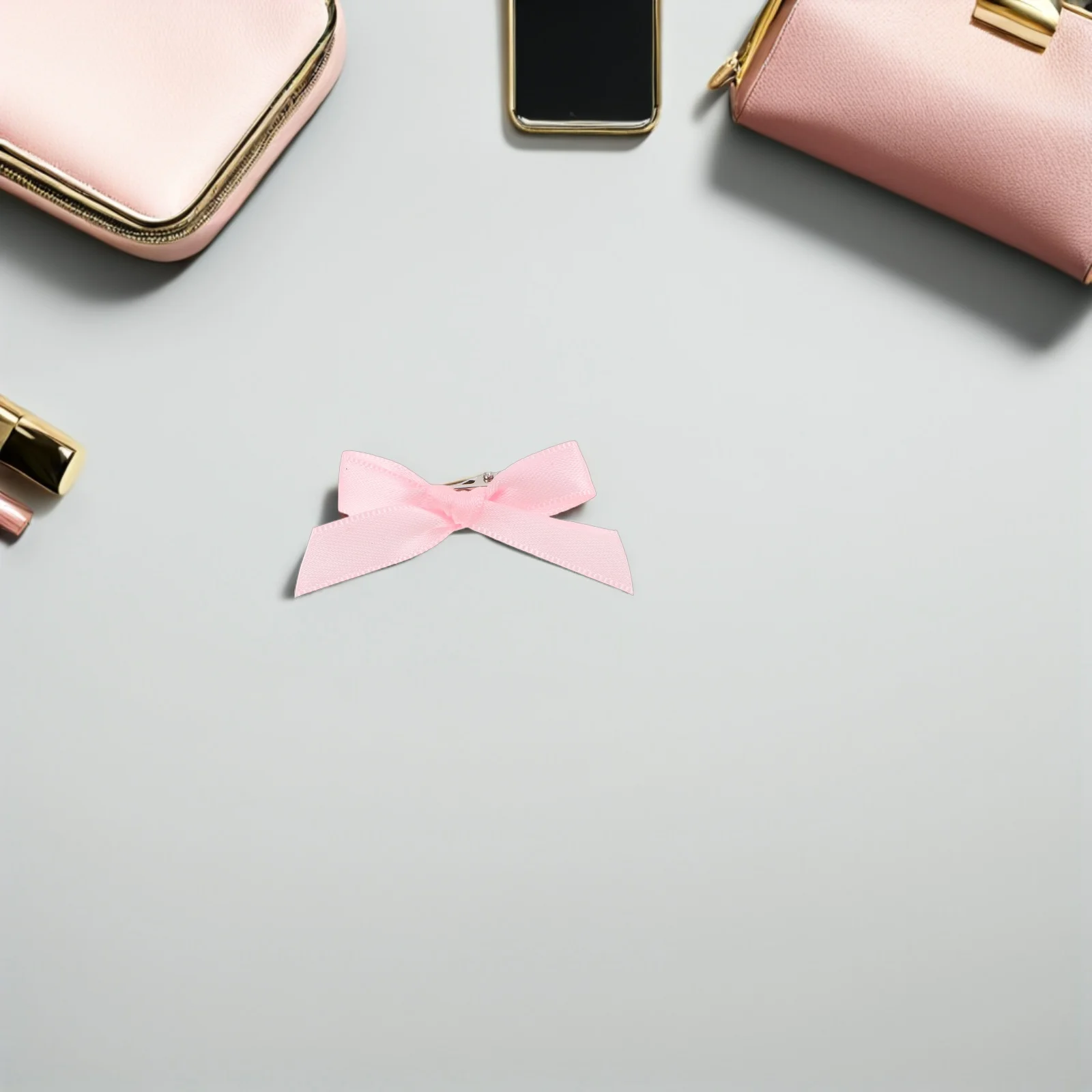 

120 Pcs Sweet and Cute Ballet Style Hair Accessories Miss Cloth Bow Ribbon Clip