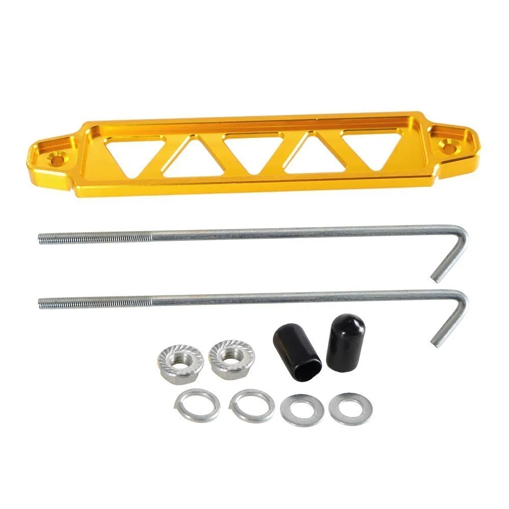 Universal Aluminium Auto Batterie Binden Halter Halterung Klammer Bar für Honda Civic EK ZB Auto Racing Zubehör BT-1006 – Detail 6